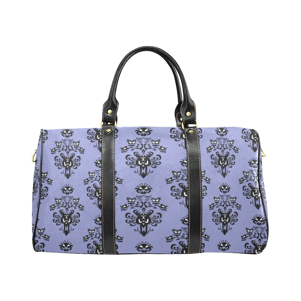 Haunted Mansion Wallpaper Waterproof Luggage Travel Bag