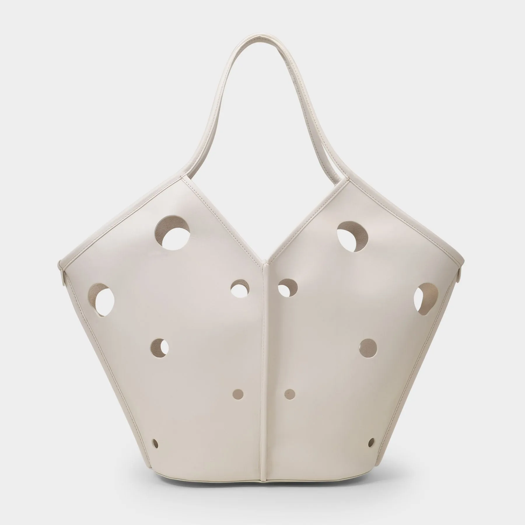 Hereu  Calella Bag in Beige Leather