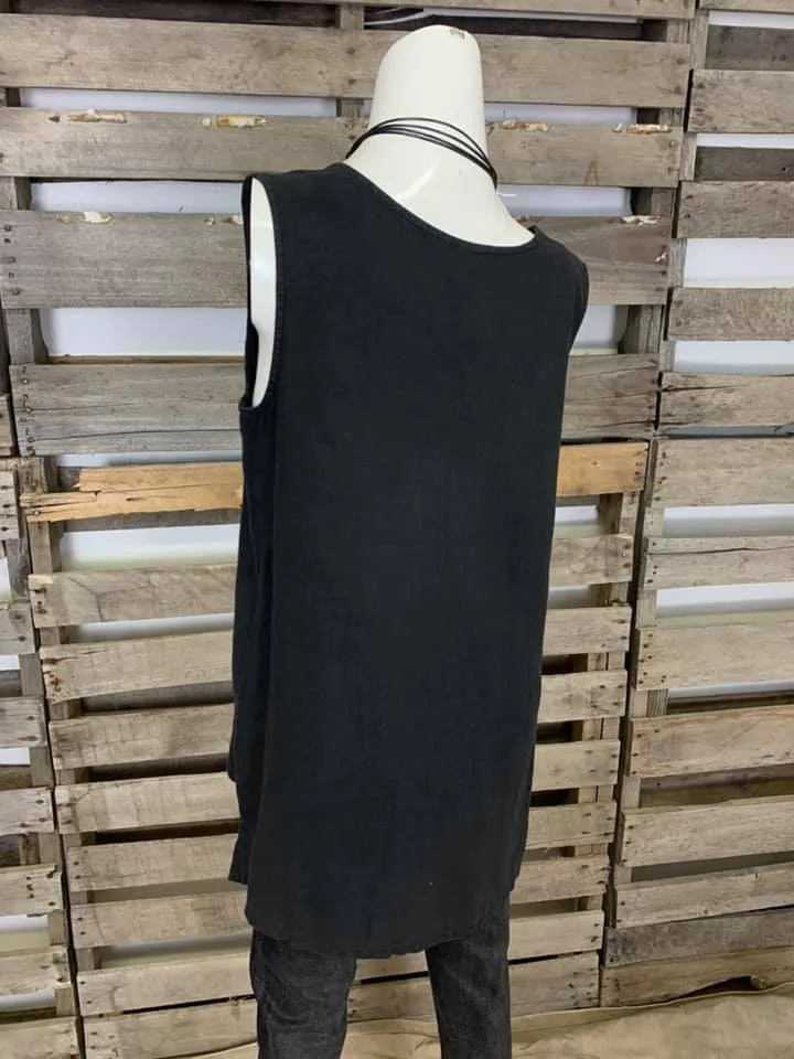 HLT317 SLEEVELESS TUNIC TOP