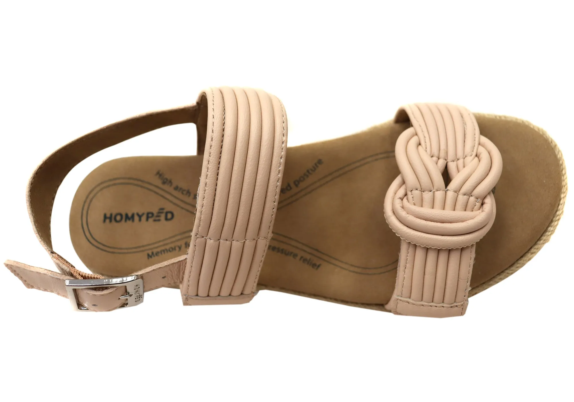 Homyped Mimosa Womens Comfortable Wide Fit Leather Sandals