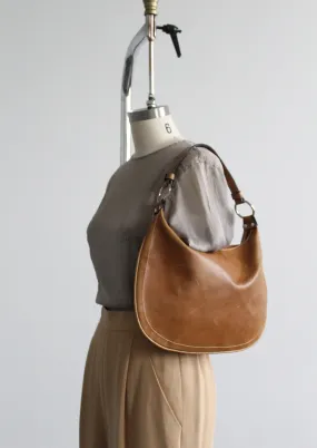 honey leather shoulder bag