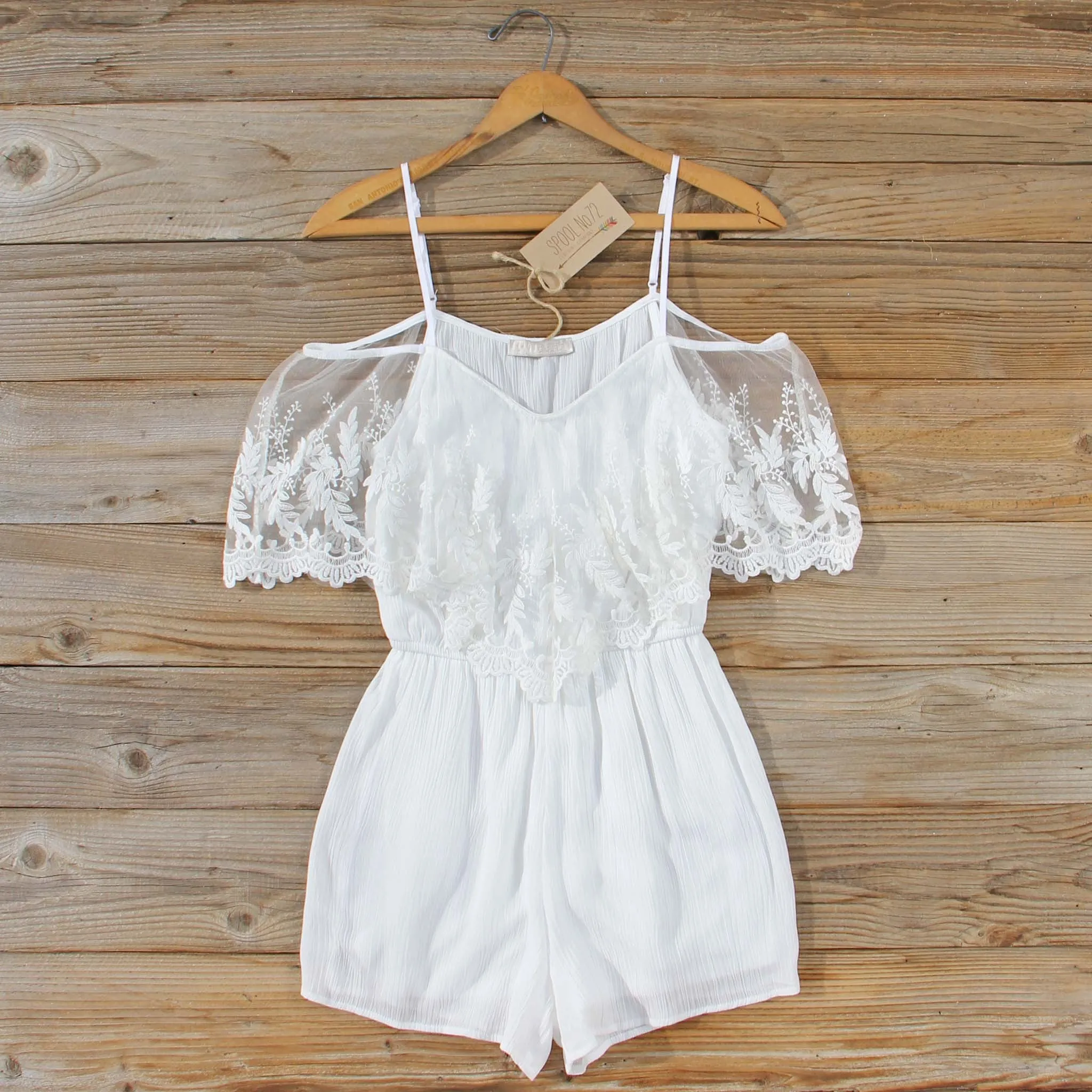 Honeyed Lace Romper