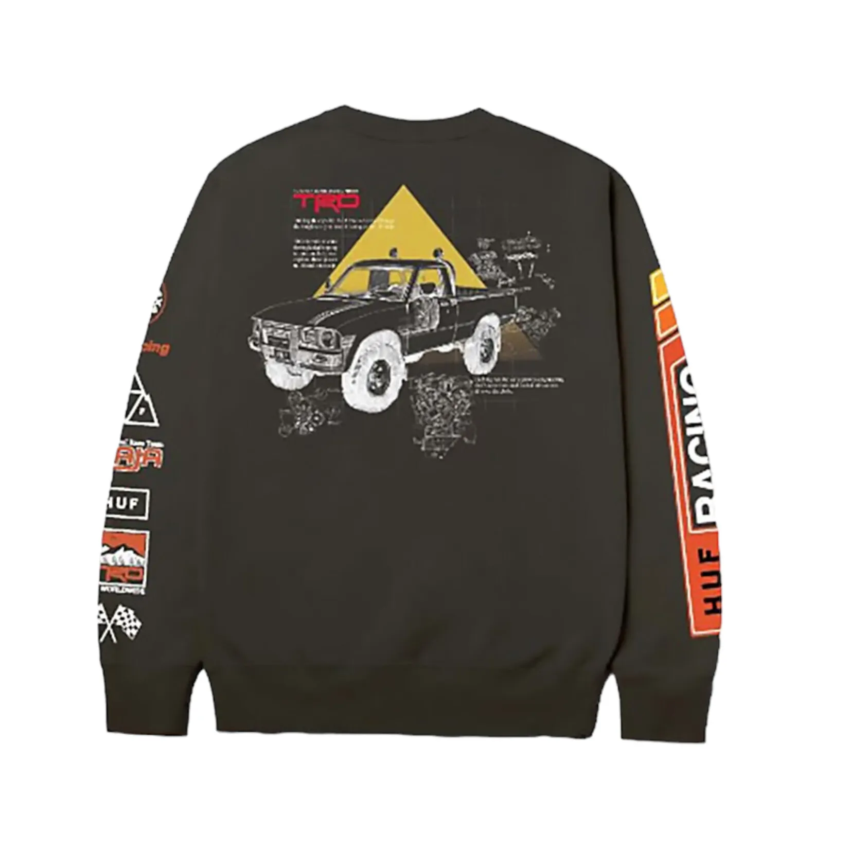 HUF X Toyota Concept Crewneck Fleece Black