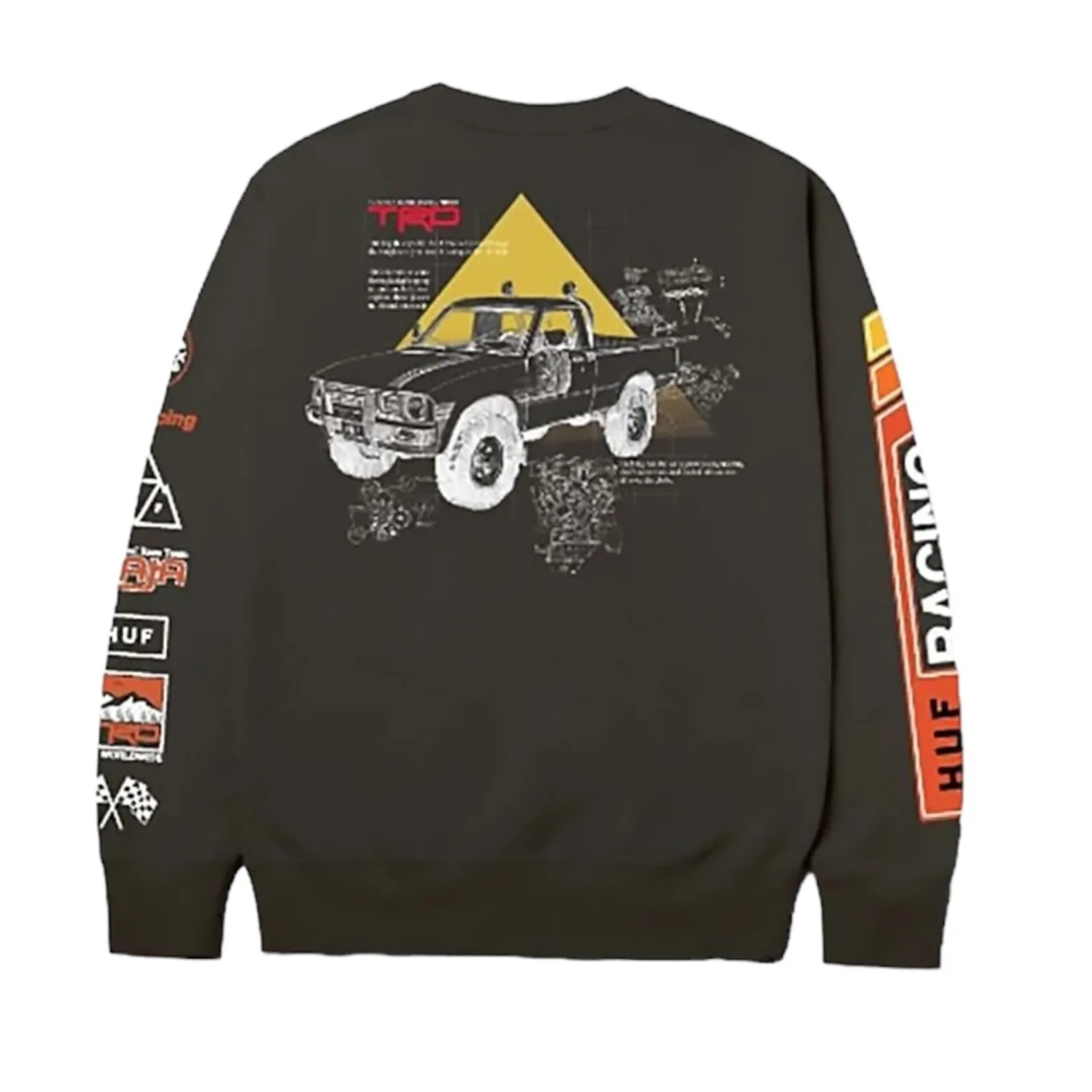 HUF X Toyota Concept Crewneck Fleece Black