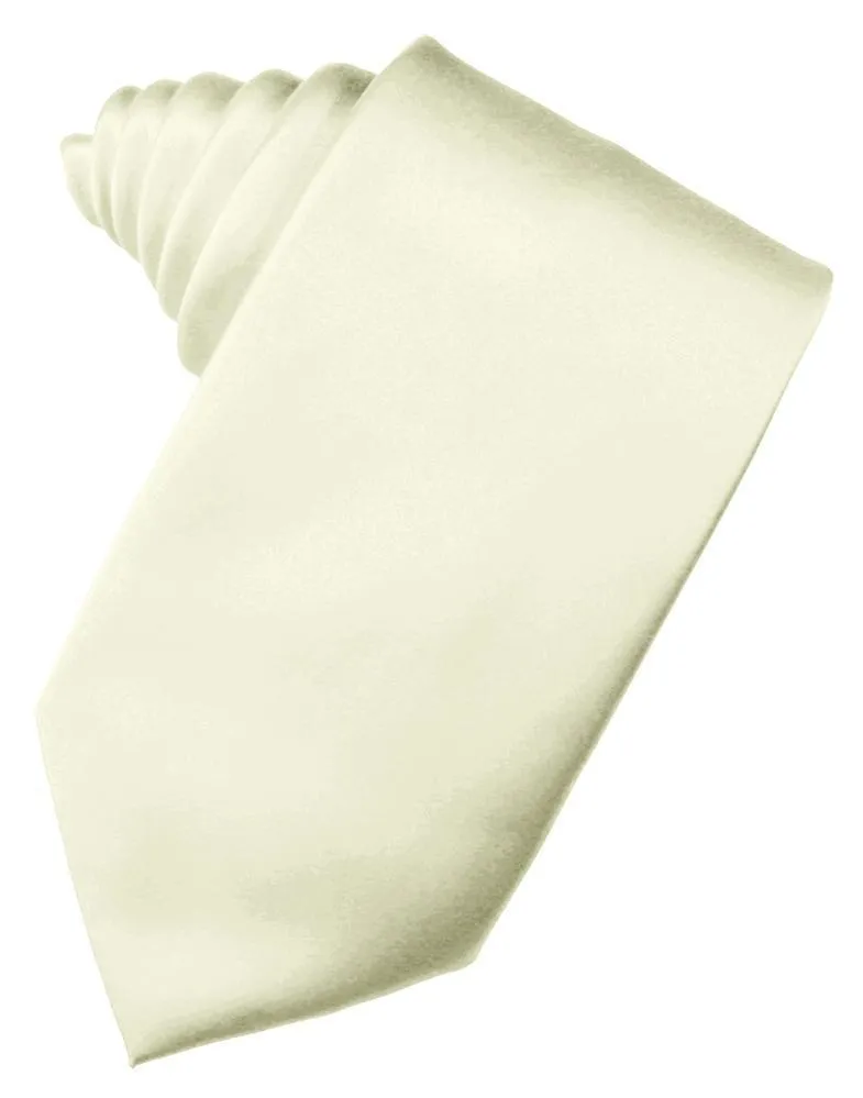 Ivory Luxury Satin Necktie