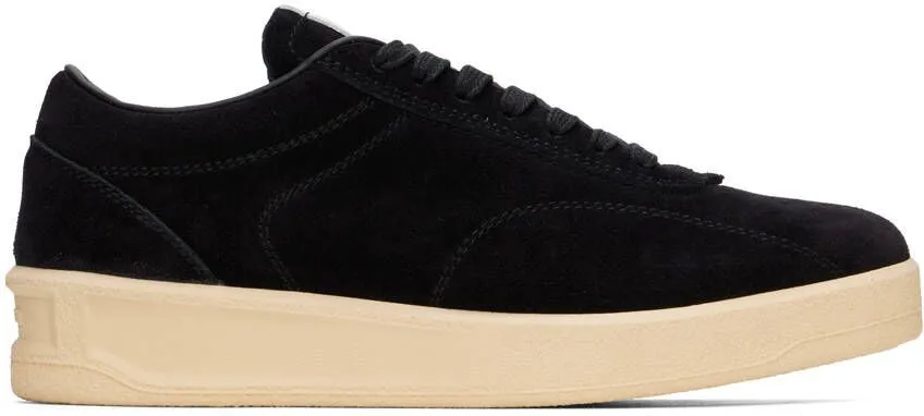 Jil Sander Black Suede Sneakers