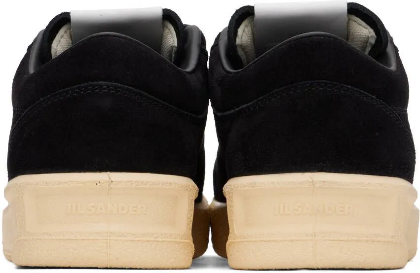 Jil Sander Black Suede Sneakers