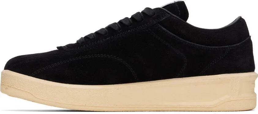 Jil Sander Black Suede Sneakers