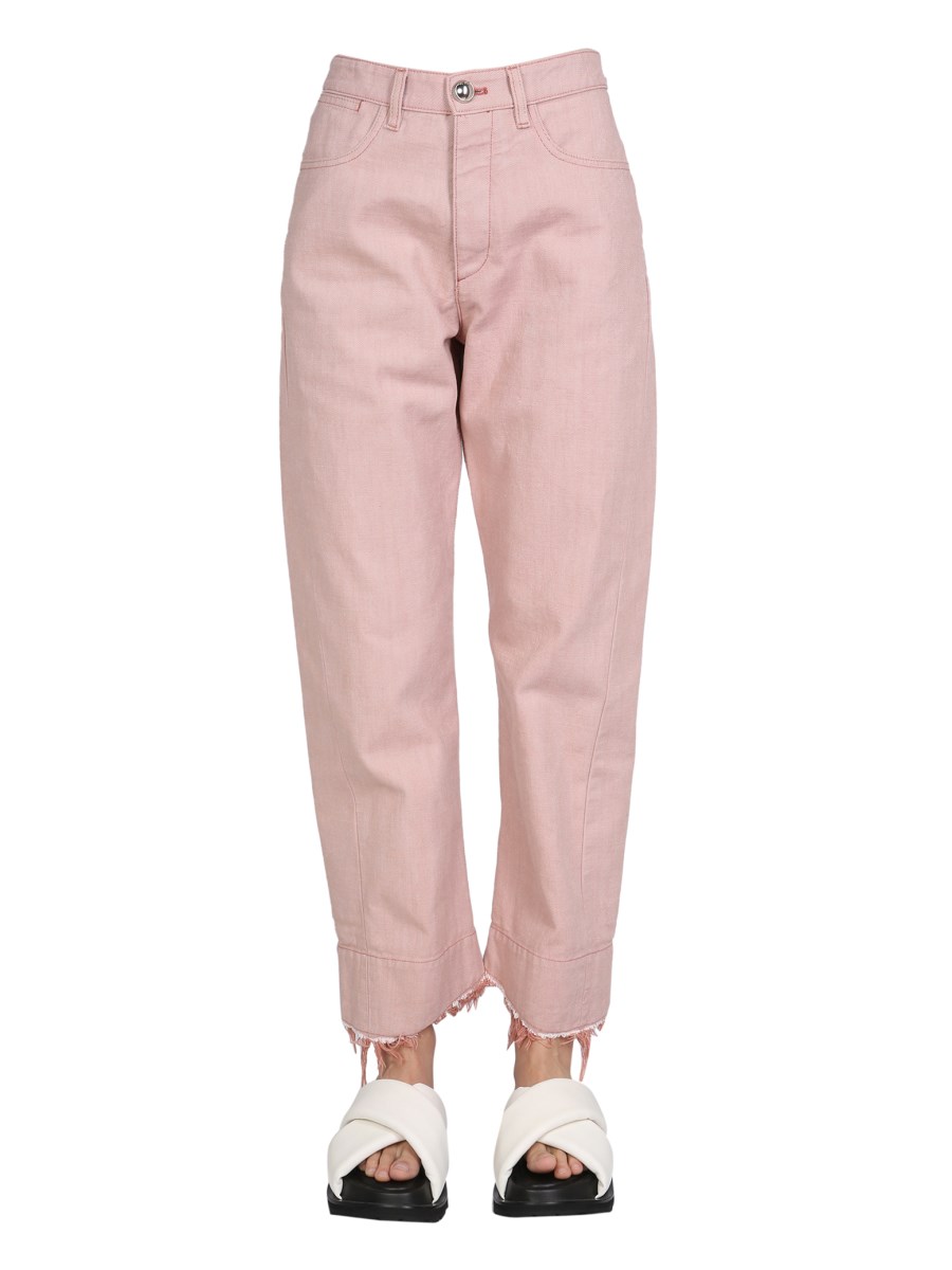 JIL SANDER    COTTON WORKWEAR PANTS