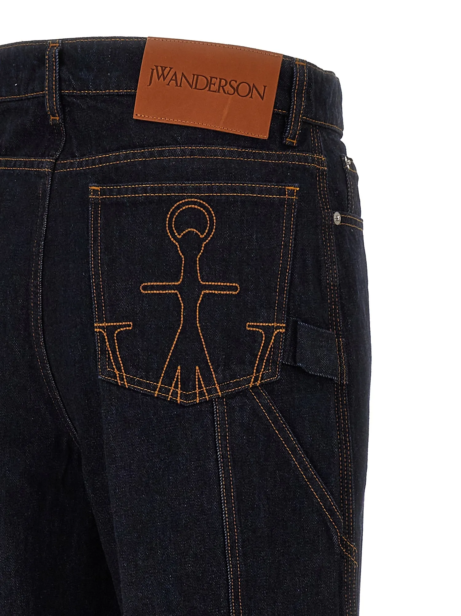 J.W.Anderson    J.W.Anderson 'Logo Grid Turn Up Workwear' Jeans