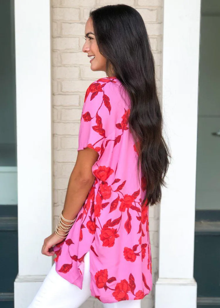 Karlie Bondi Tunic-Hibiscus Print