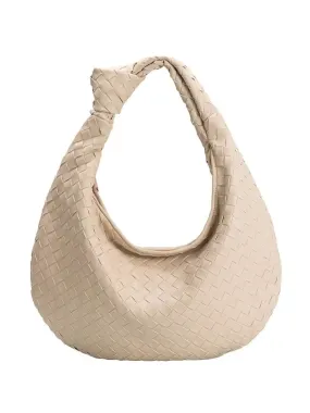 Katherine Woven Shoulder Bag - Chai