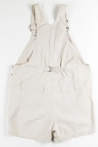 Khaki Maternity Overall Shorts (sz. M)