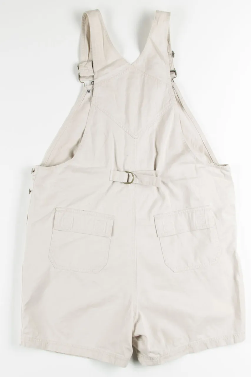 Khaki Maternity Overall Shorts (sz. M)