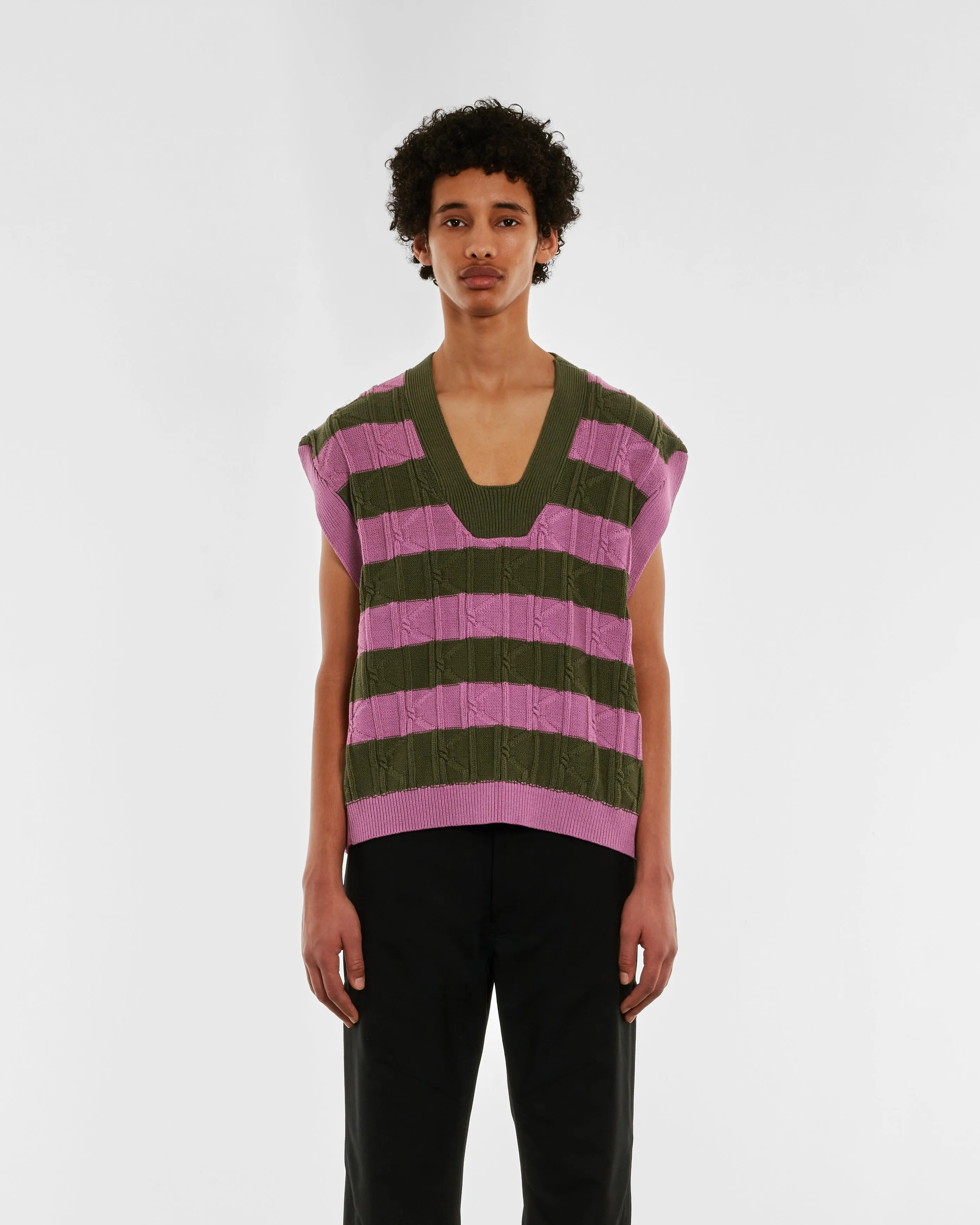 Kiko Kostadinov Men's Merli Twinset Vest  Rose/Pink