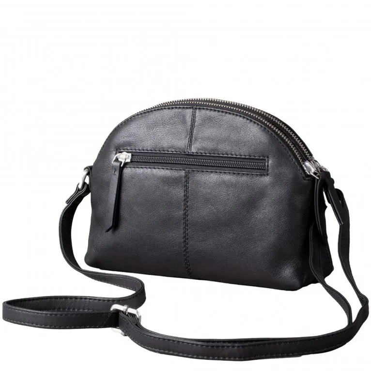 Lakeland Leather Coniston Duo Leather Curved Cross Body Bag