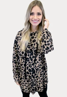 Leopard Maternity Sweatshirt