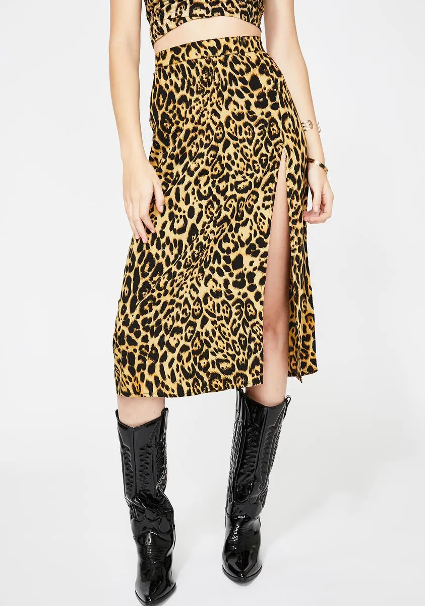 Leopard Saika Skirt-