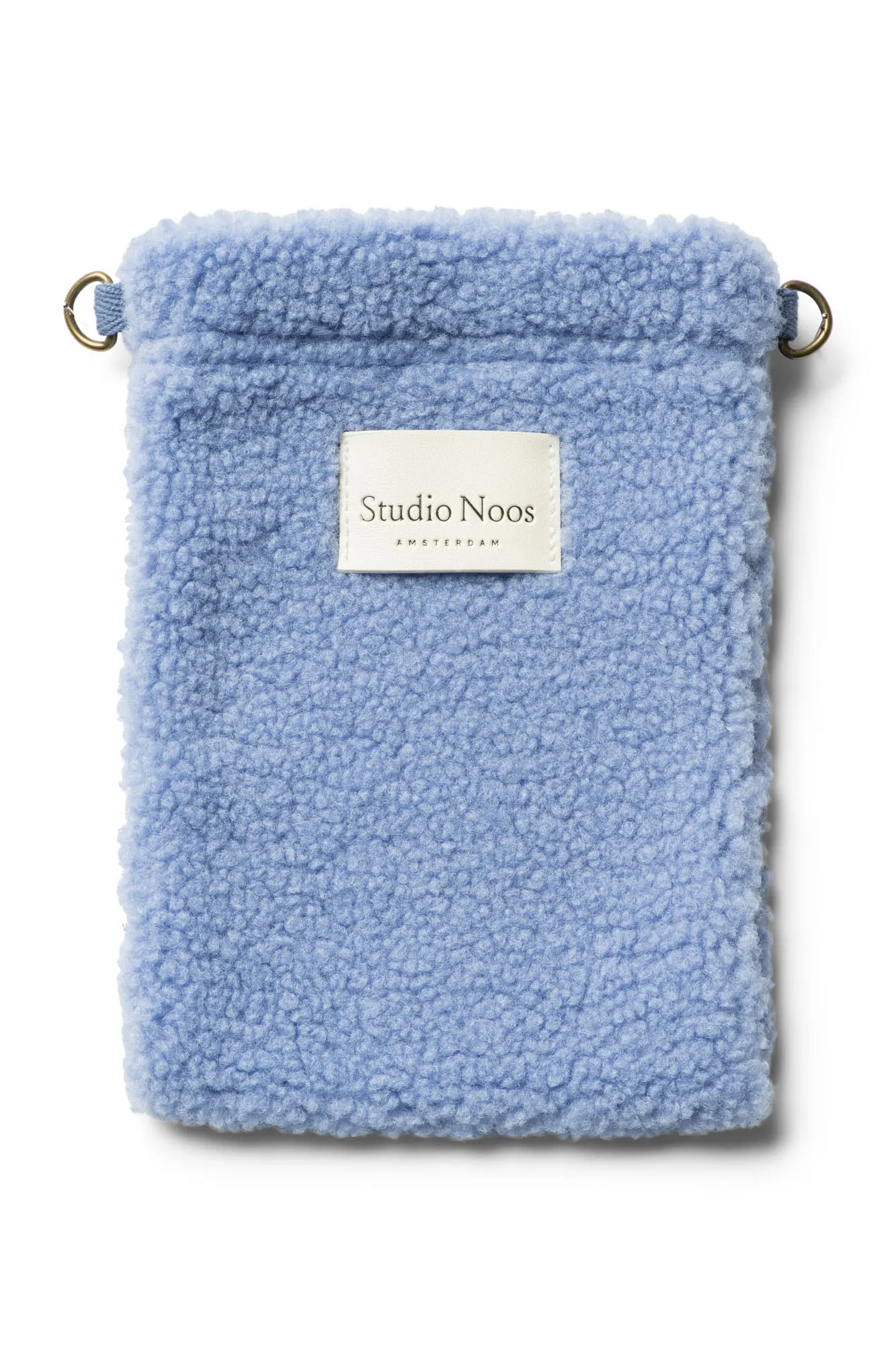 Light Blue Teddy Phone Bag