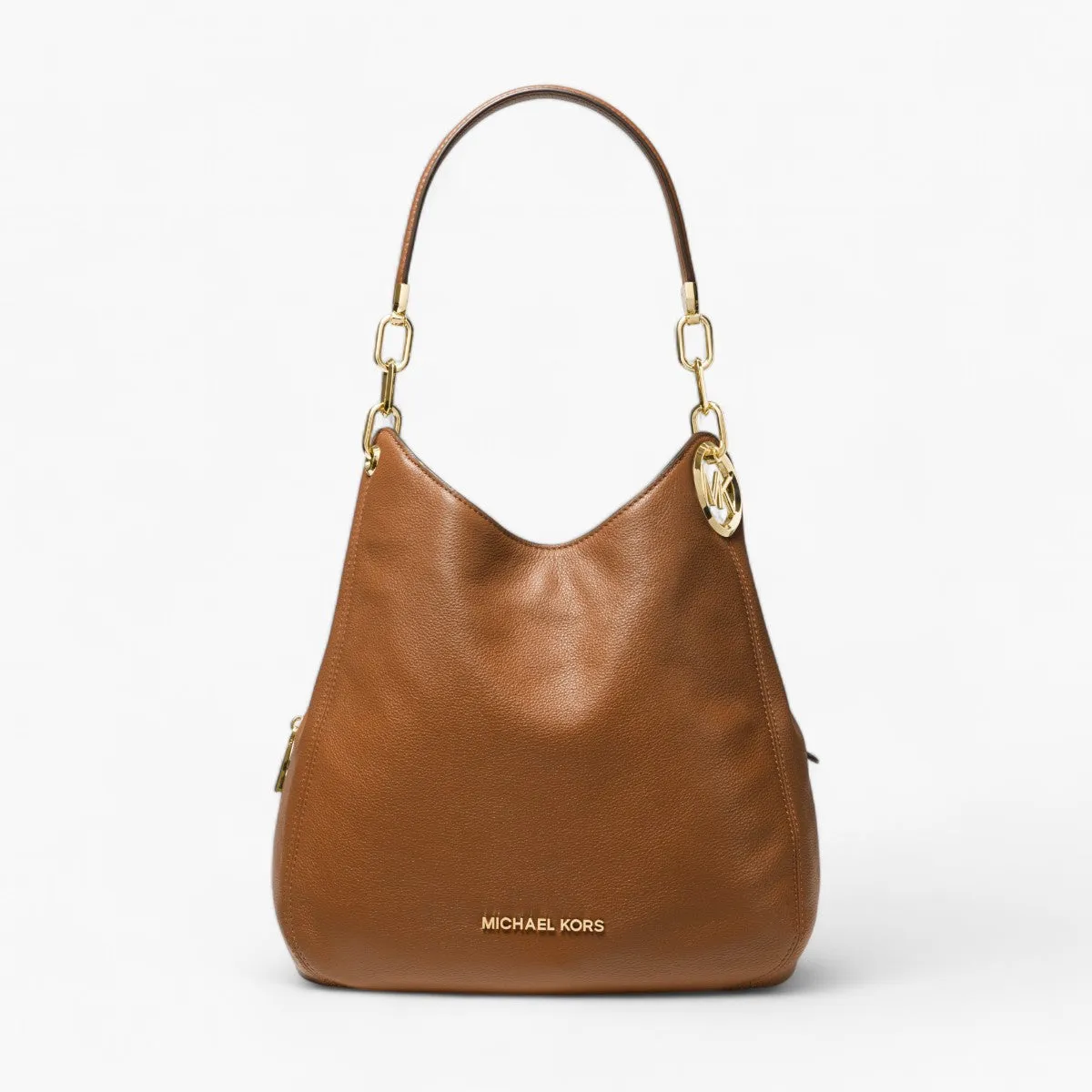 Lillie Large Pebbled Leather Shoulder Bag