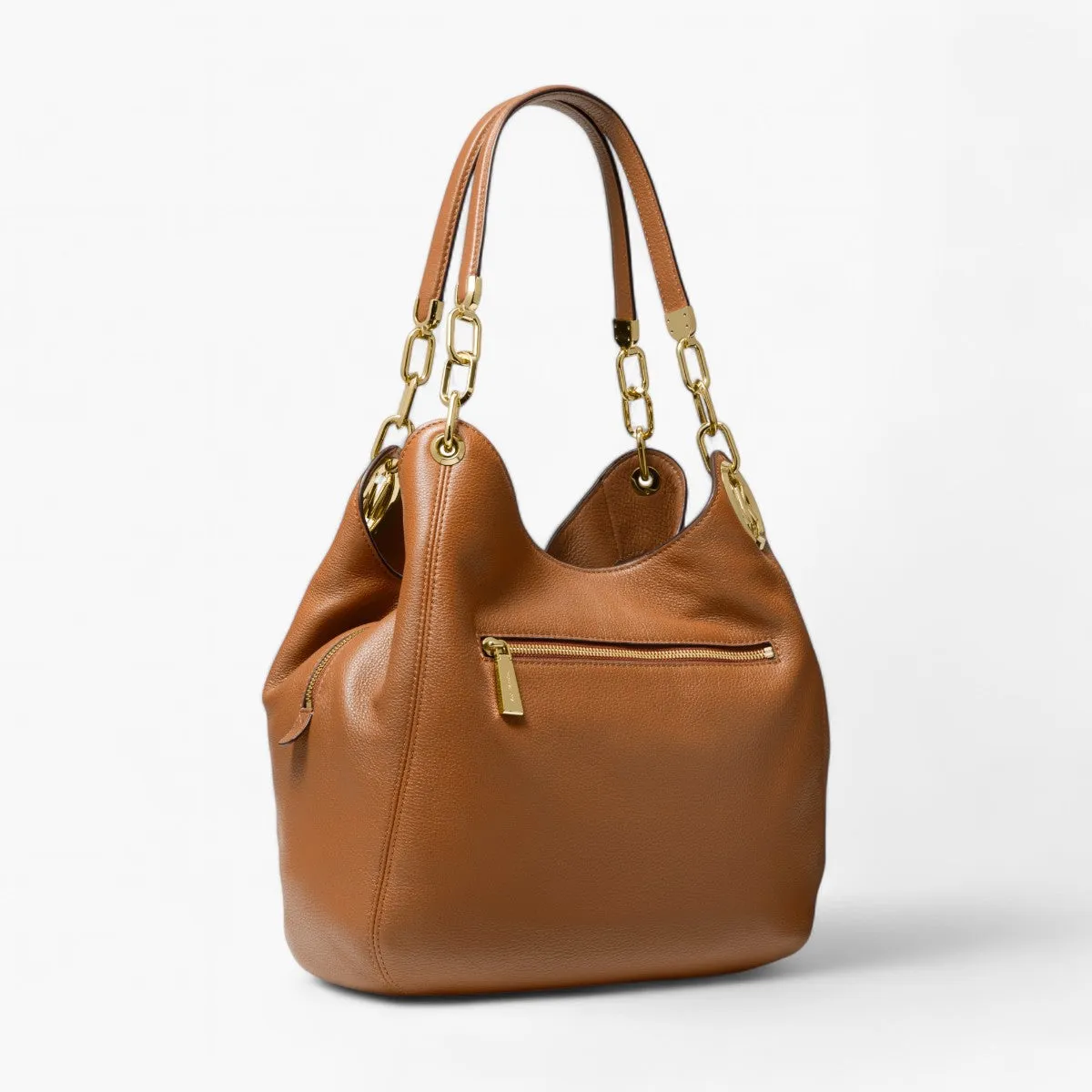 Lillie Large Pebbled Leather Shoulder Bag