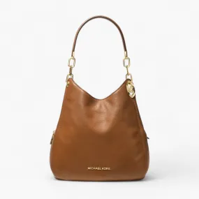 Lillie Large Pebbled Leather Shoulder Bag