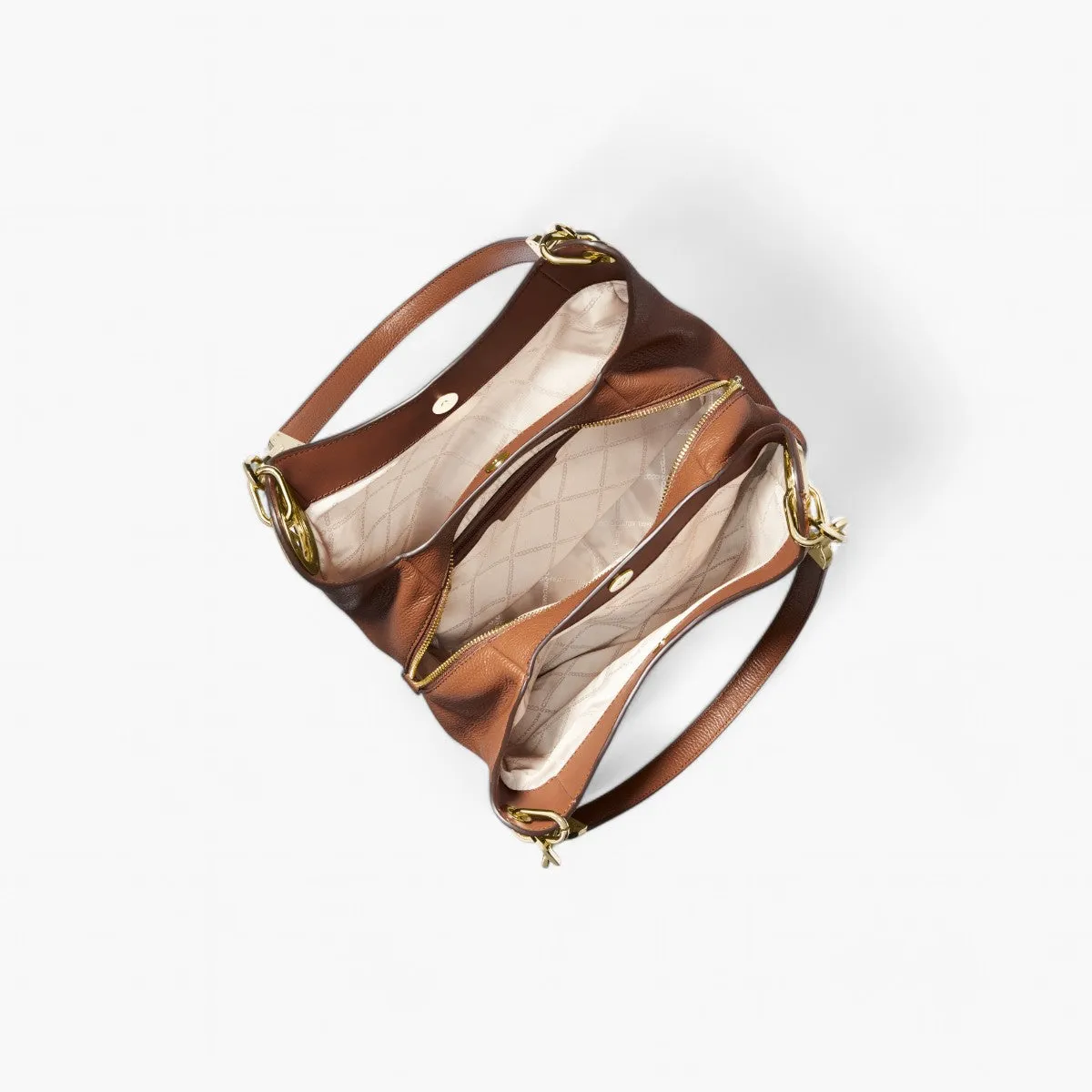 Lillie Large Pebbled Leather Shoulder Bag