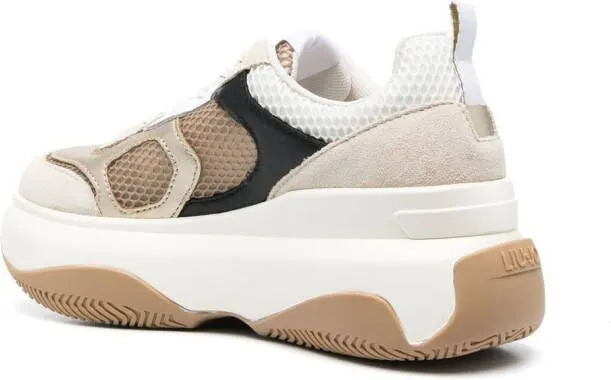 LIU JO June colour-block platform sneakers Neutrals