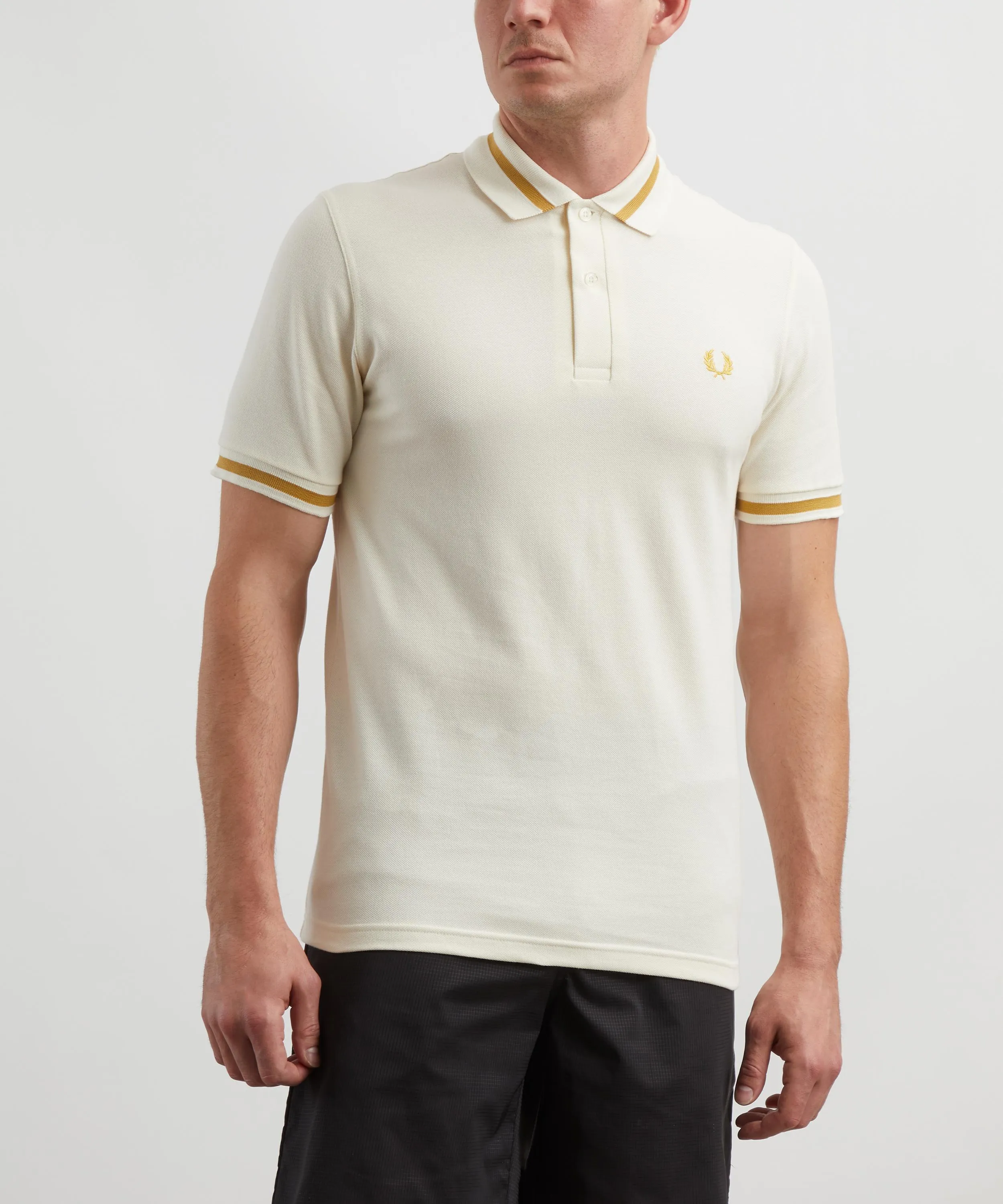 Logo Embroidered Single Tipped Polo Shirt