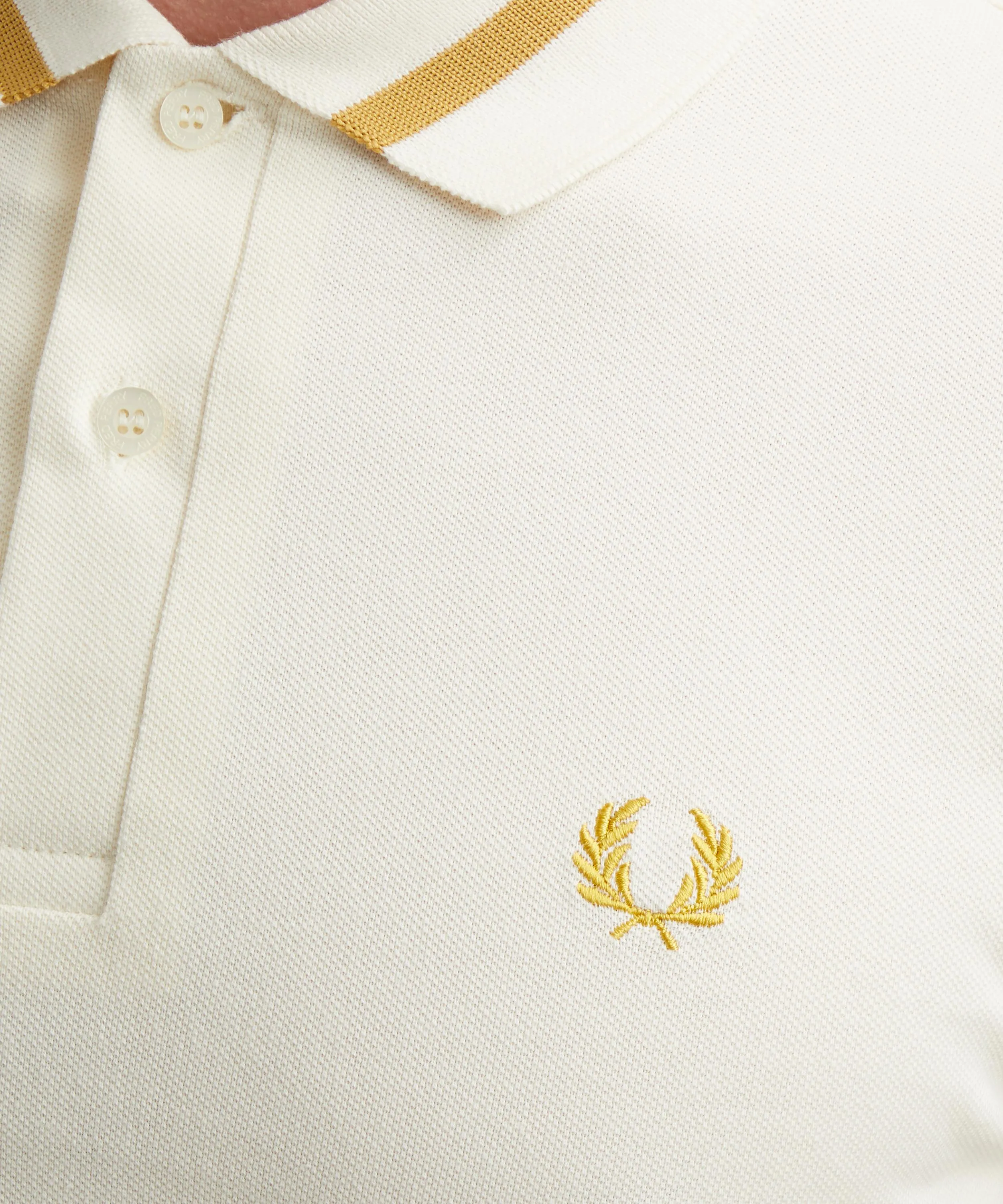 Logo Embroidered Single Tipped Polo Shirt