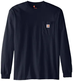 Long Sleeve Workwear Pocket T-Shirt Navy - XLarge