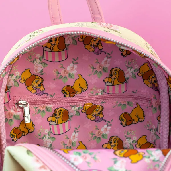 Loungefly x Disney Lady and the Tramp Lady Hat Box Mini Backpack