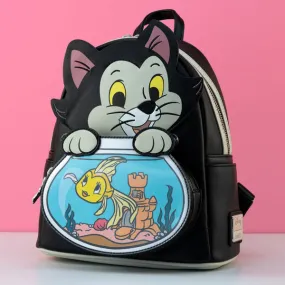 Loungefly x Disney Pinocchio Figaro with Cleo Fish Bowl Mini Backpack