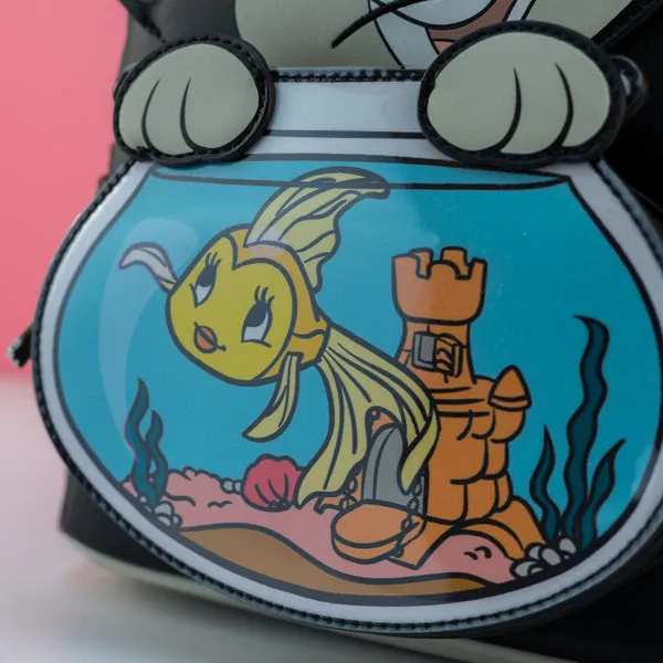 Loungefly x Disney Pinocchio Figaro with Cleo Fish Bowl Mini Backpack