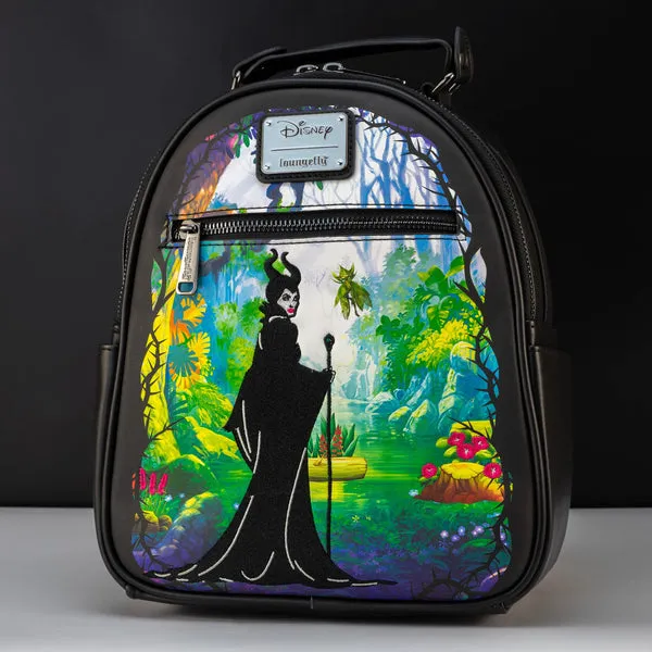 Loungefly x Disney Villains Sleeping Beauty Maleficent Faerie Garden Mini Backpack