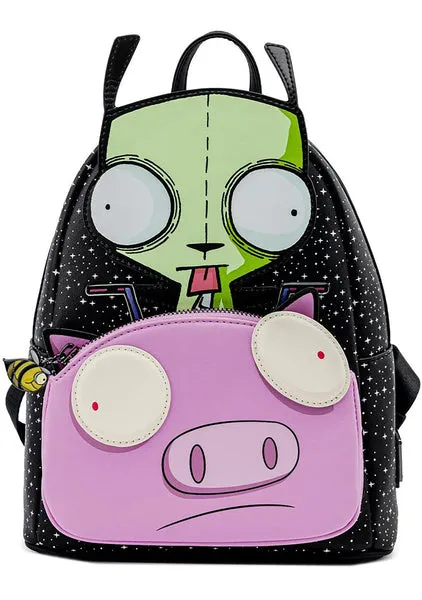 Loungefly x Nickelodeon Invader Zim Gir Pig Bee Doom Mini Backpack