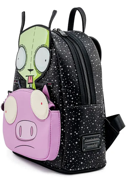 Loungefly x Nickelodeon Invader Zim Gir Pig Bee Doom Mini Backpack