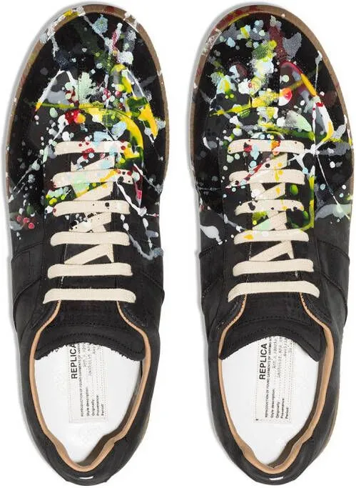 Maison Margiela Paint Replica low-top sneakers Black