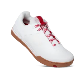 Mallet Lace Clip-In Shoes - White/Red Splatter