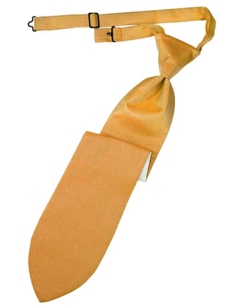 Mandarin Herringbone Necktie