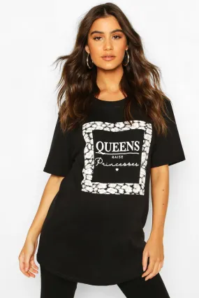 Maternity Queens Raise Princesses Graphic T-Shirt