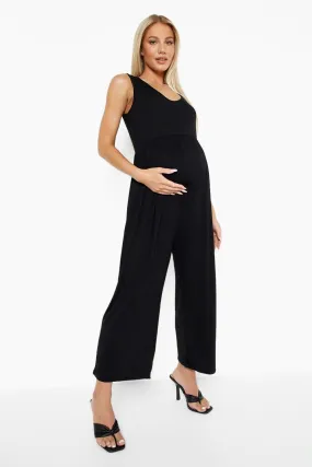 Maternity Smock Culotte Jumpsuit