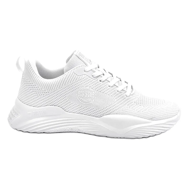 Men's Memory Foam Big Star Sneakers LL174247 White