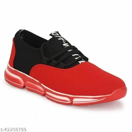 Men's Mesh Stylish Red Sports Shoes