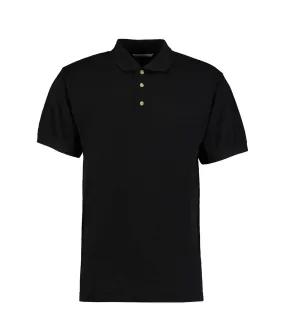 Mens workwear superwash 60c polo shirt black Kustom Kit