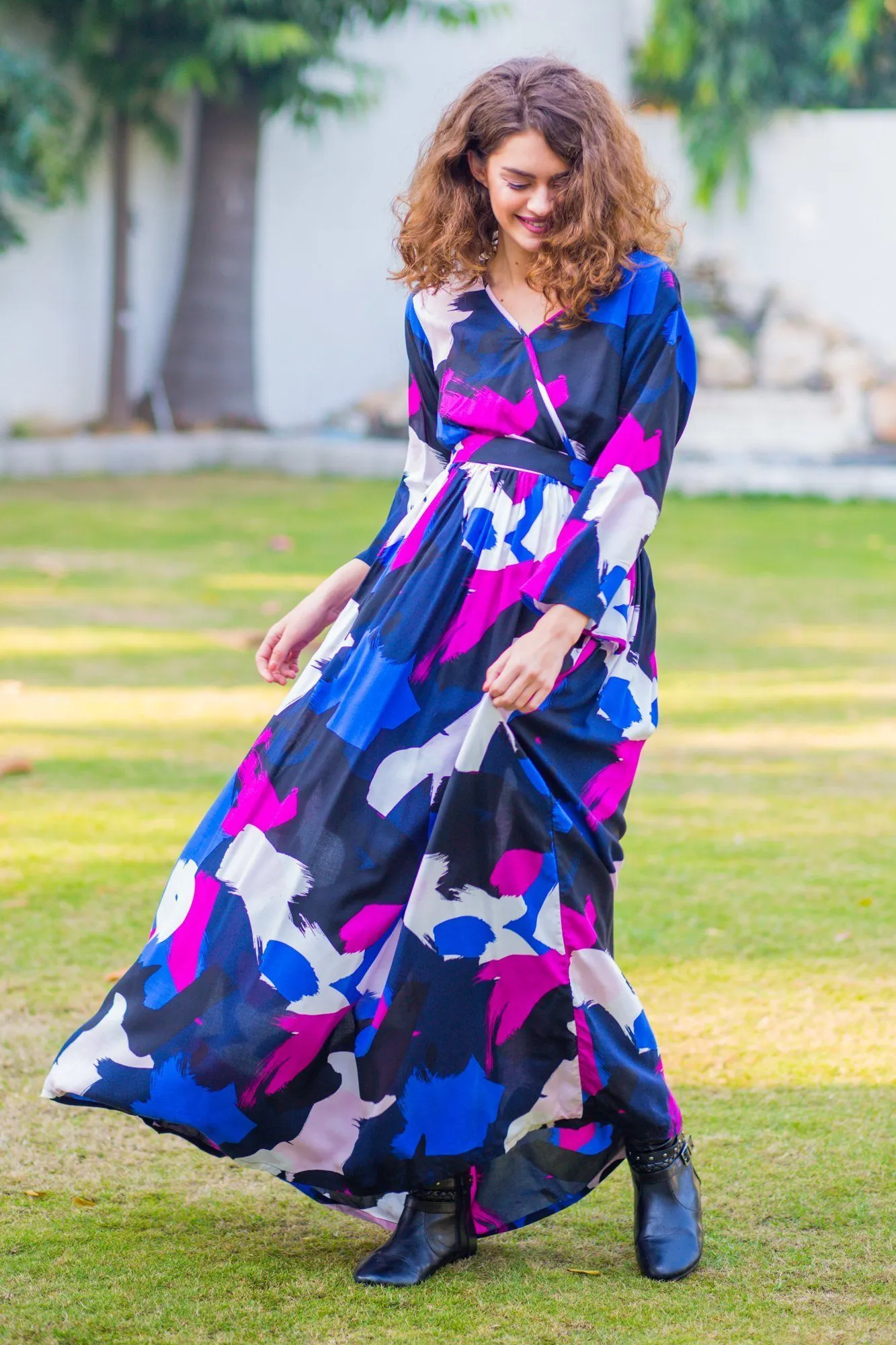 Miami Abstract Maternity & Nursing Maxi