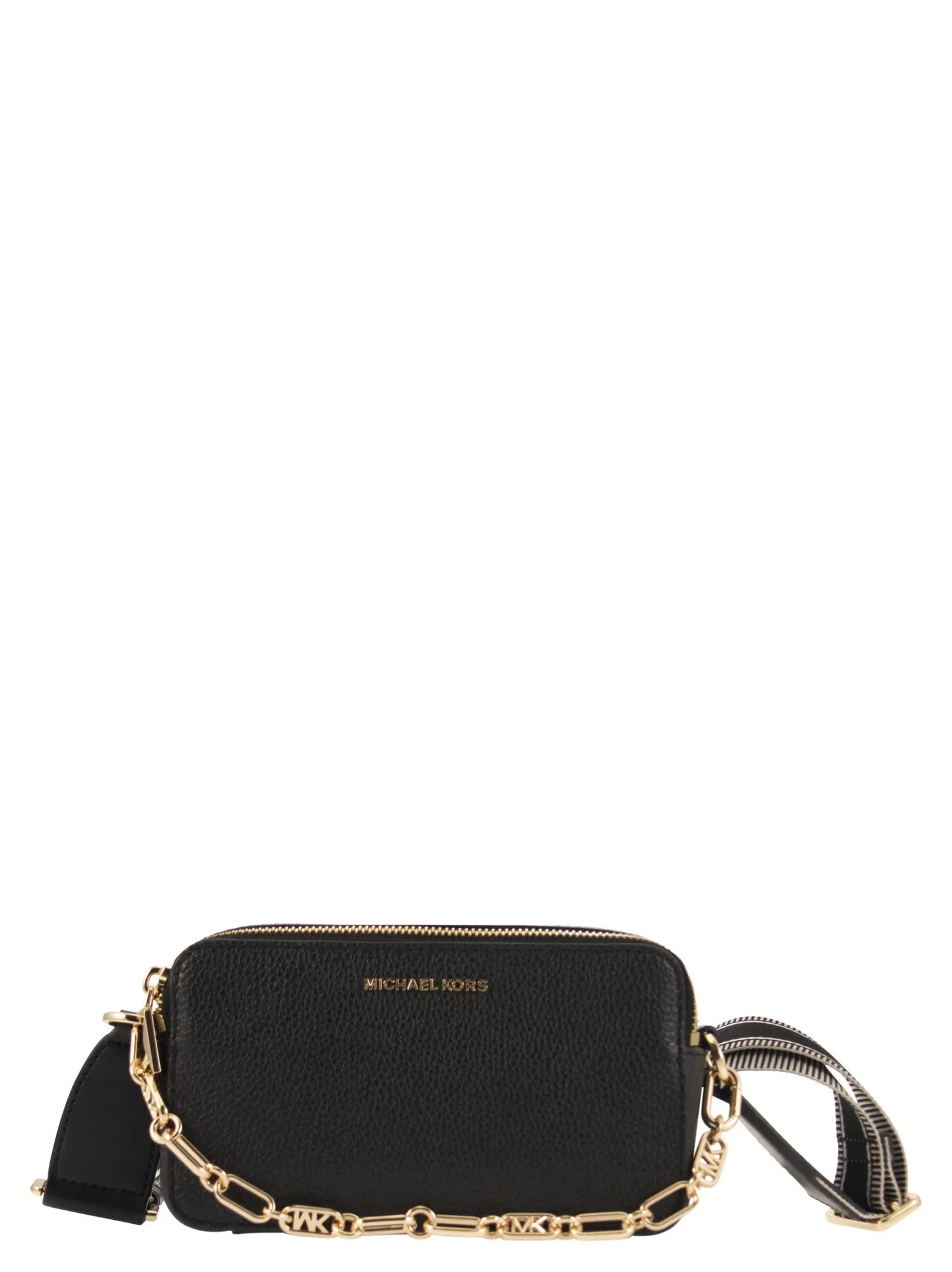 Michael Kors    Michael Kors Jet Set Small Chamber Bag In Grained Leather With Double Zip