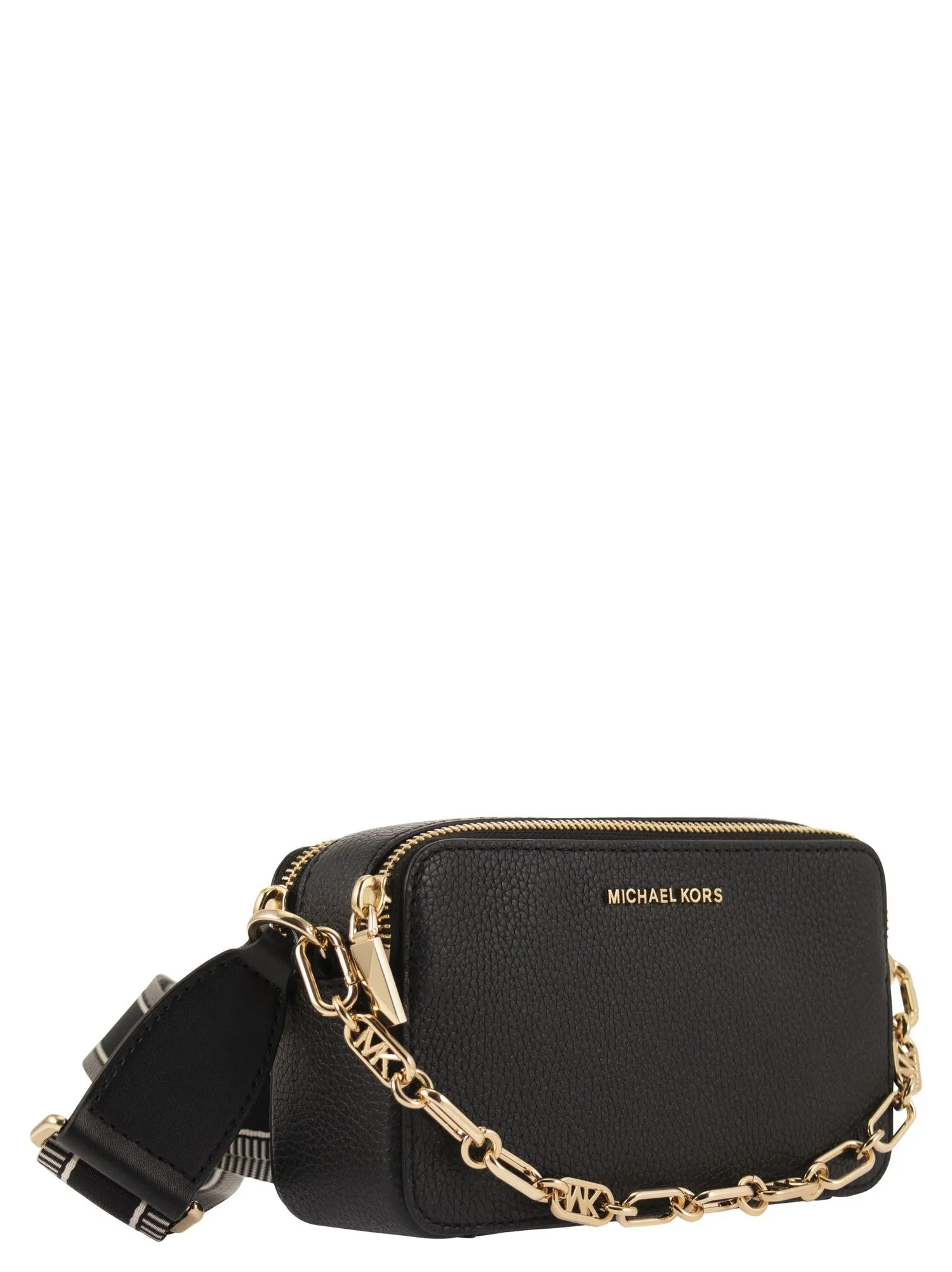 Michael Kors    Michael Kors Jet Set Small Chamber Bag In Grained Leather With Double Zip