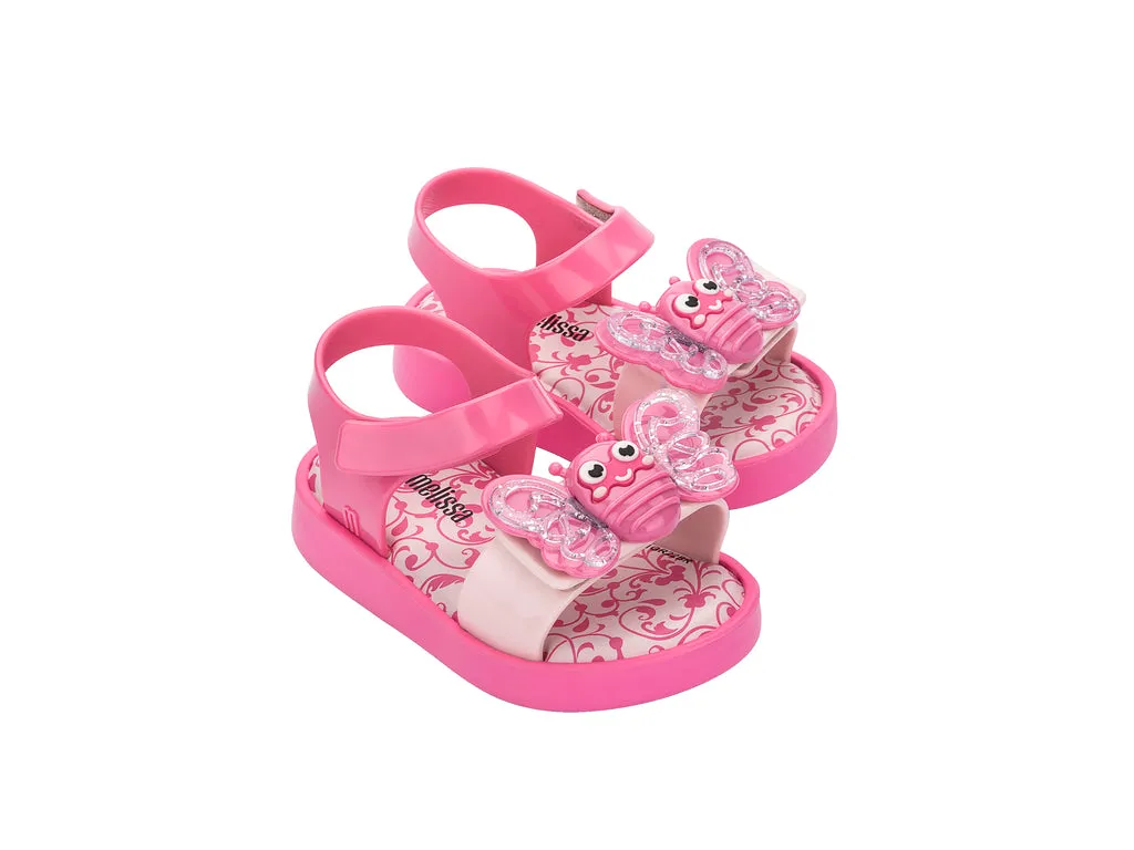 Mini Melissa Jump Bugs Pink Sandals For Babies