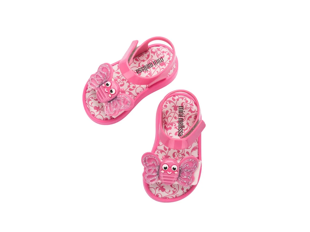 Mini Melissa Jump Bugs Pink Sandals For Babies